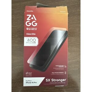 ZAGG Glass Elite Screen Protector Anti-Smudge iPhone 16 Pro